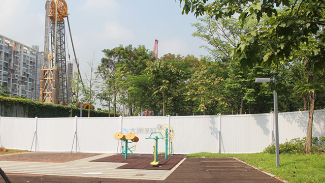 深圳工程施工外圍PVC圍擋 白色PVC圍擋工程案例-PVC圍擋-深圳市大通建材有限公司鋼圍擋生產定制廠家